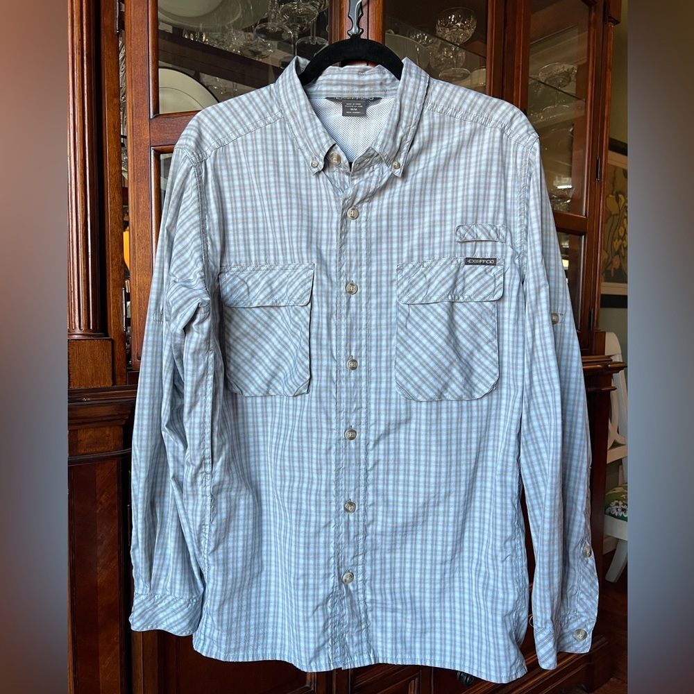 EXOFFICIO plaid men’s button down shirt